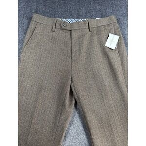 New Southern Pines Mens Size 32x34‎ Brown Twill Chino Pants NWT